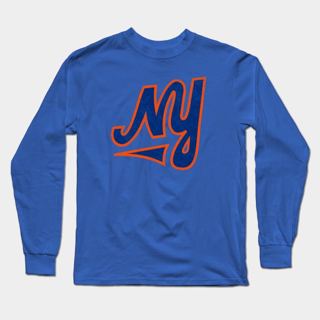 Throwback NY Long Sleeve T-Shirt by CasualGraphic